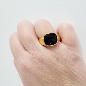 Brand New Gold & Black Ring Size: 9.75 US